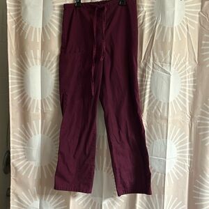 Burgundy 3 pocket scrubs